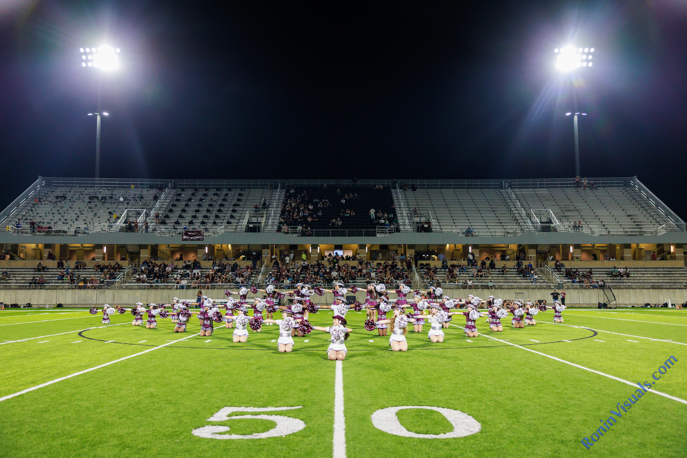 The Waller Wranglerettes perform during the halftime show during the second game of the season. (Photo by Alberto Mata Jr., © 2026 Ronin Visuals, all rights reserved.)