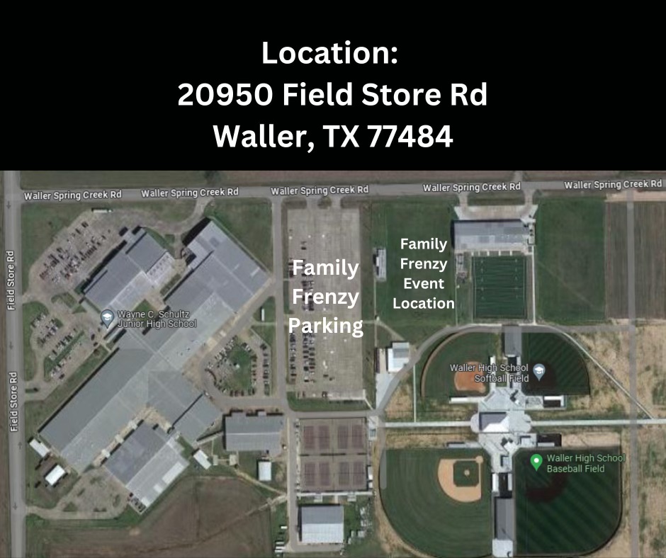 Parking for the Waller Football Family Frenzy on Saturday, Aug. 10, 2024. (courtesy Waller Football Booster Club)